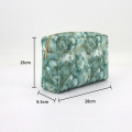 Marble Waterproof PU Leather Custom Private Label Makeup Bag Cosmetic